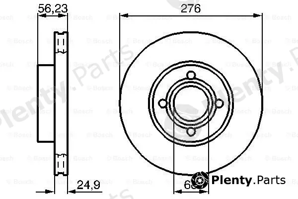 Bosch 0986478137 — Brake Disc