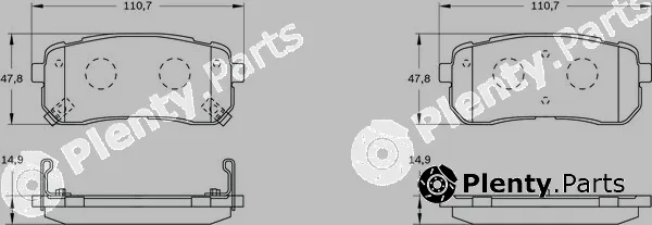 Bosch 0986BB0765 — Brake Pad Set, disc brake