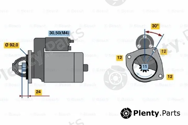 Bosch 0001367016 — Starter