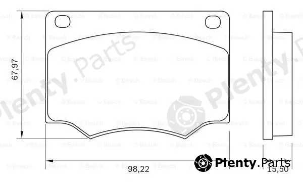 Bosch 0986BB0011 — Brake Pad Set, disc brake
