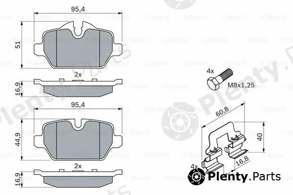 Bosch 0986494269 — Brake Pad Set, disc brake