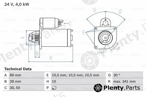 Bosch 0986011290 — Starter