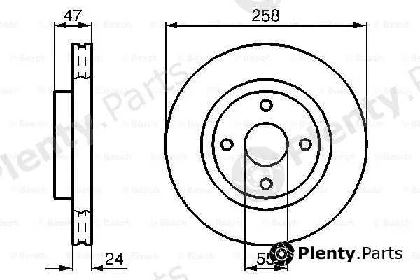 Bosch 0986478989 — Brake Disc