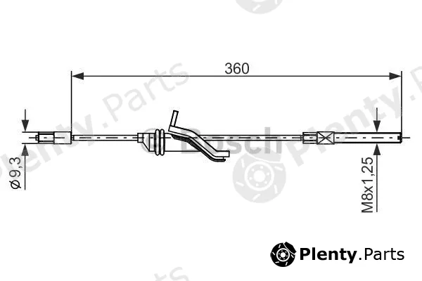 Bosch 1987482279 — Cable Pull, parking brake