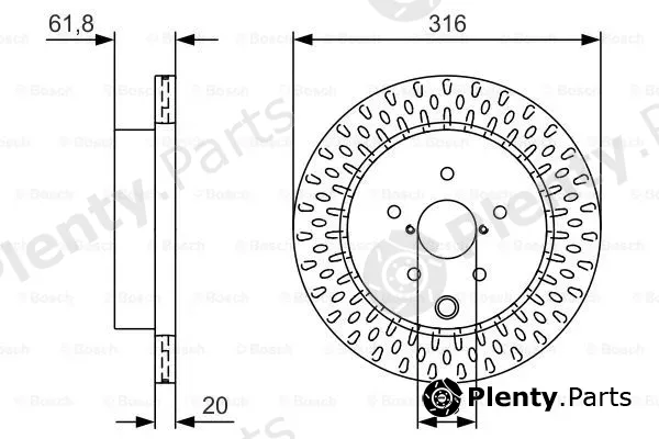Bosch 0986479V05 — Brake Disc