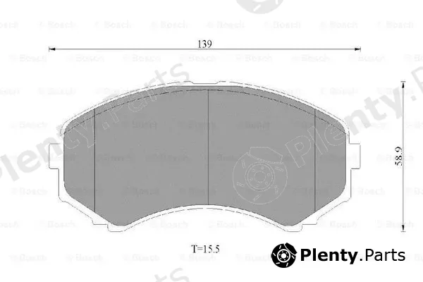 Bosch 0986AB3497 — Brake Pad Set, disc brake