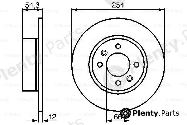 Bosch 0986478390 — Brake Disc
