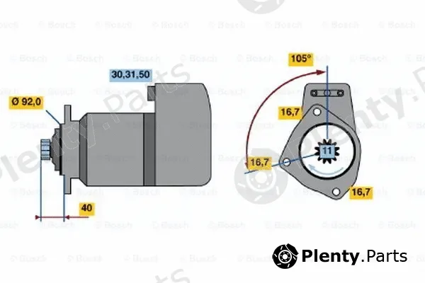 Bosch 0986011430 — Starter