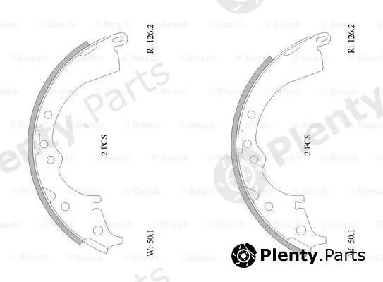 Bosch 0986AB0117 — Brake Shoe Set