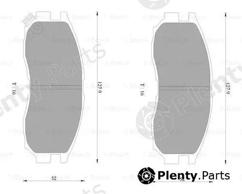 Bosch 0986AB2064 — Brake Pad Set, disc brake