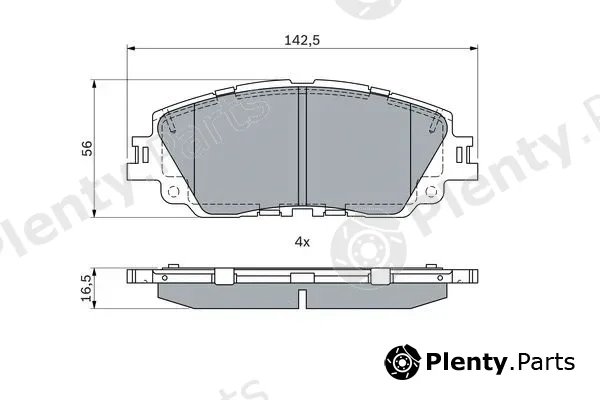 Bosch 0986424899 — Brake Pad Set, disc brake