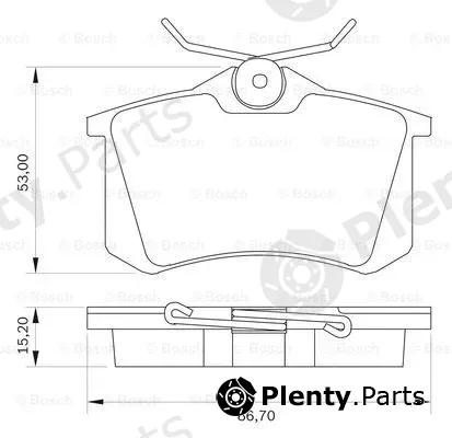 Bosch 0986BB0059 — Brake Pad Set, disc brake