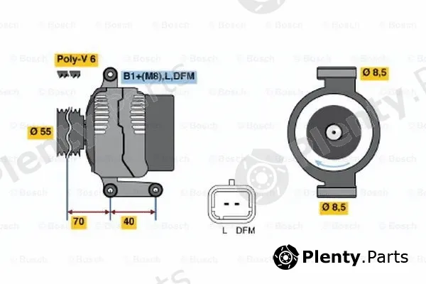 Bosch 0124325024 — Alternator