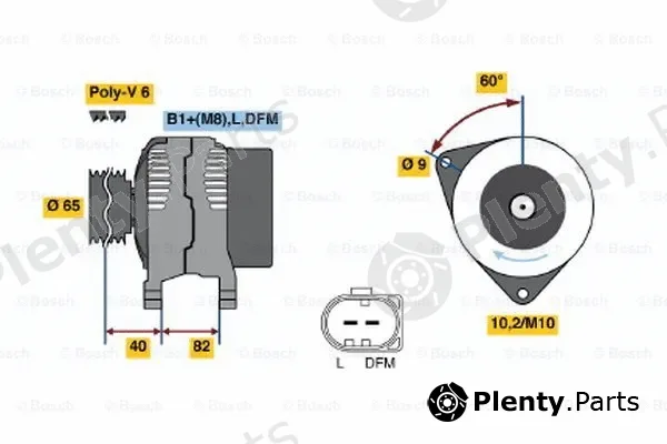 Bosch 0124615007 — Alternator