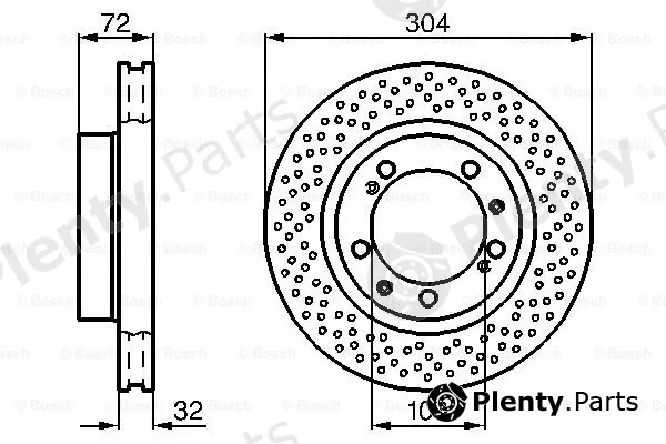 Bosch 0986478597 — Brake Disc