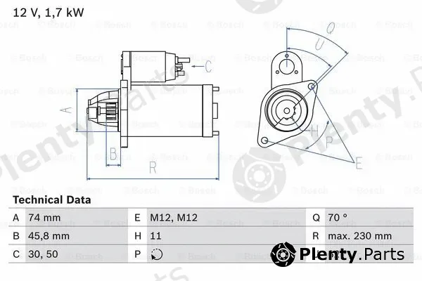 Bosch 0986025130 — Starter