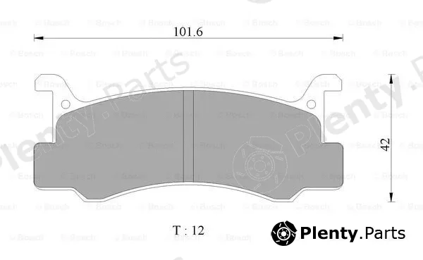 Bosch 0986AB1123 — Brake Pad Set, disc brake