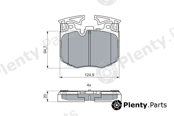Bosch 0986460060 — Brake Pad Set, disc brake