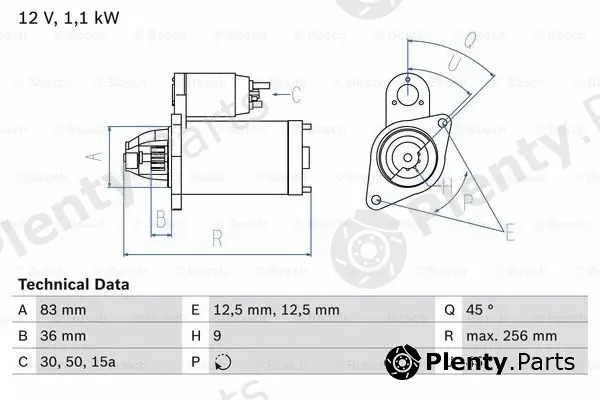 Bosch 0986010650 — Starter