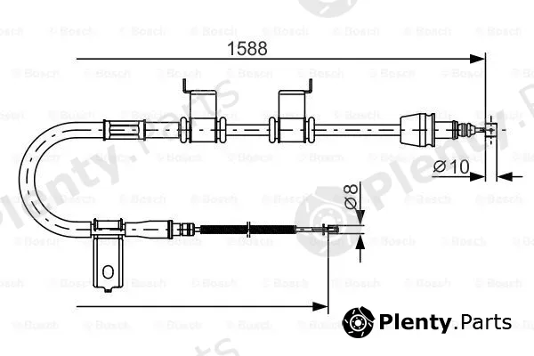Bosch 1987482358 — Cable Pull, parking brake