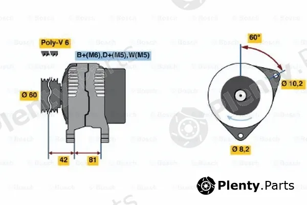 Bosch 0123320014 — Alternator