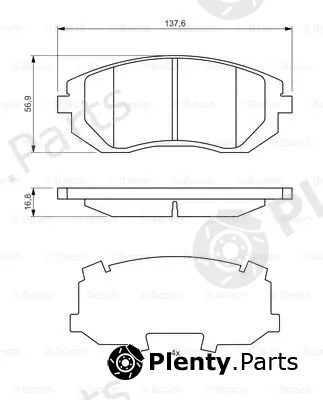 Bosch 0986494653 — Brake Pad Set, disc brake