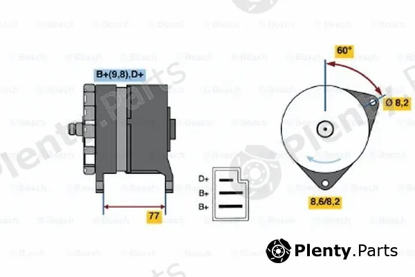 Bosch 0986044601 — Alternator