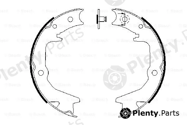 Bosch 0986487685 — Brake Shoe Set, parking brake