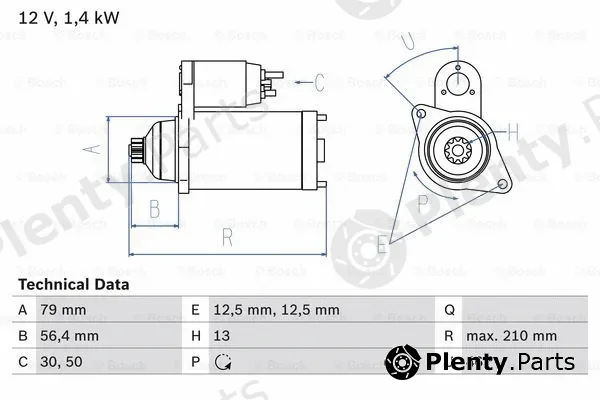 Bosch 0986029190 — Starter