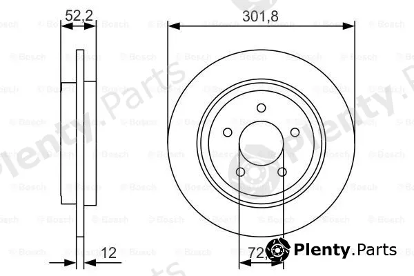 Bosch 0986479A53 — Brake Disc