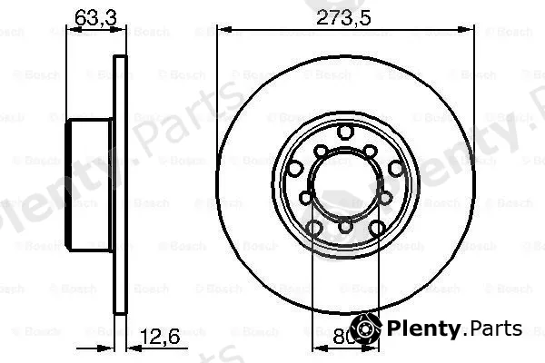Bosch 0986478057 — Brake Disc