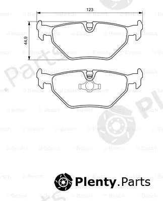 Bosch 0986424667 — Brake Pad Set, disc brake