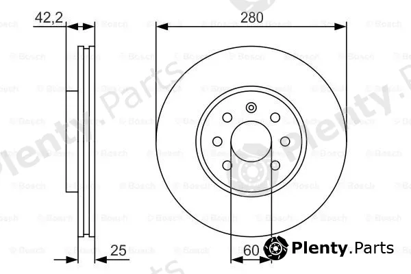 Bosch 0986479S55 — Brake Disc