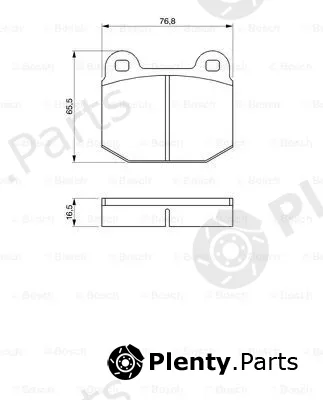 Bosch 0986463232 — Brake Pad Set, disc brake