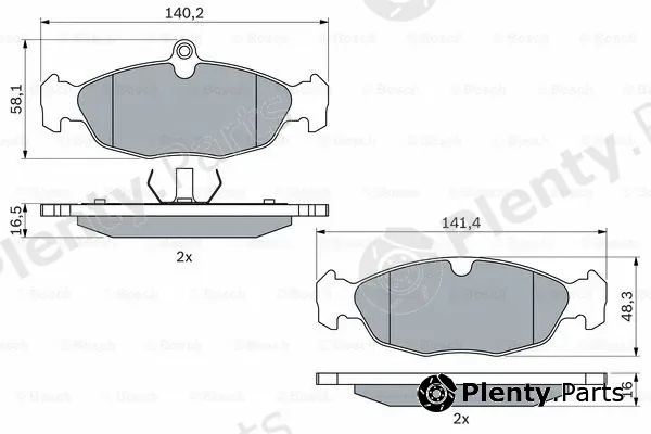 Bosch 0986460938 — Brake Pad Set, disc brake