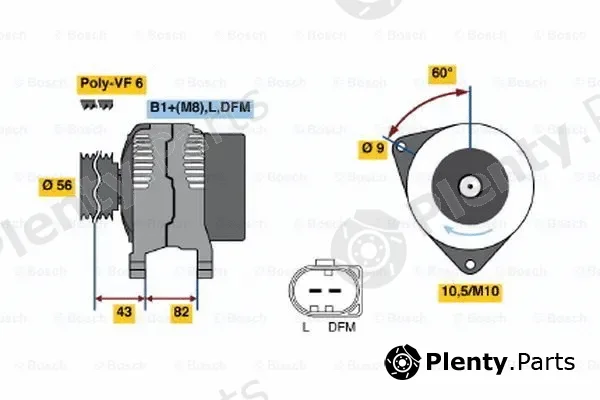 Bosch 0124515024 — Alternator