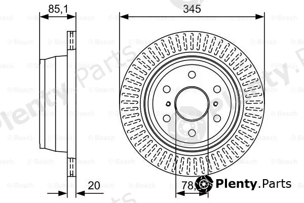 Bosch 0986479W32 — Brake Disc