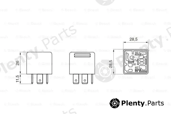 Bosch 0332209206 — Relay, ABS