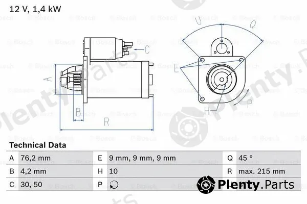 Bosch 0986025670 — Starter