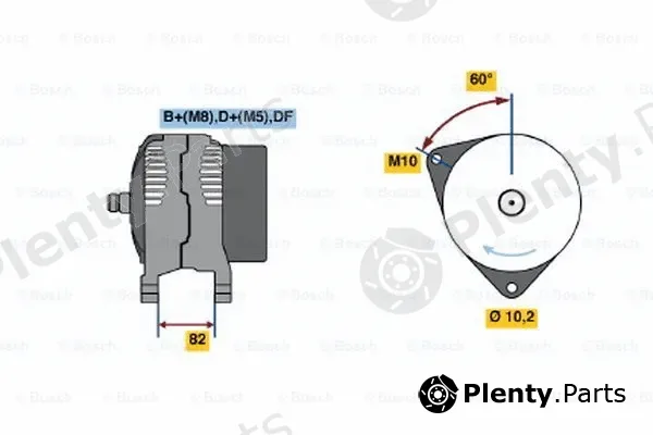 Bosch 0123520027 — Alternator