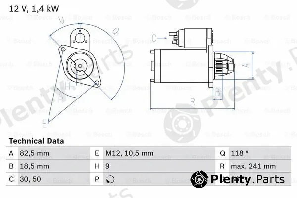 Bosch 0986018260 — Starter