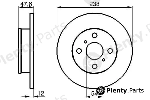 Bosch 0986478506 — Brake Disc