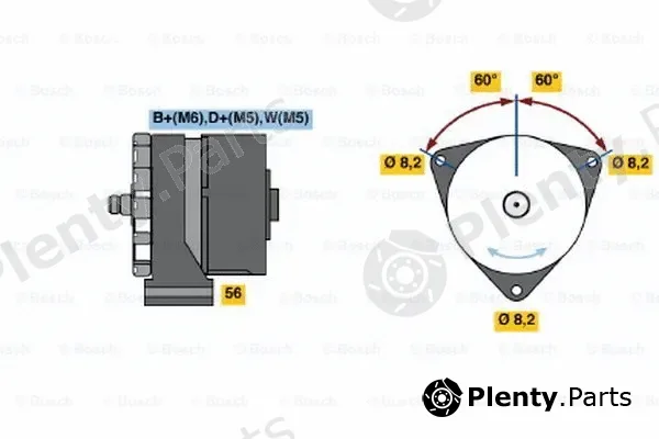 Bosch 0120488292 — Alternator