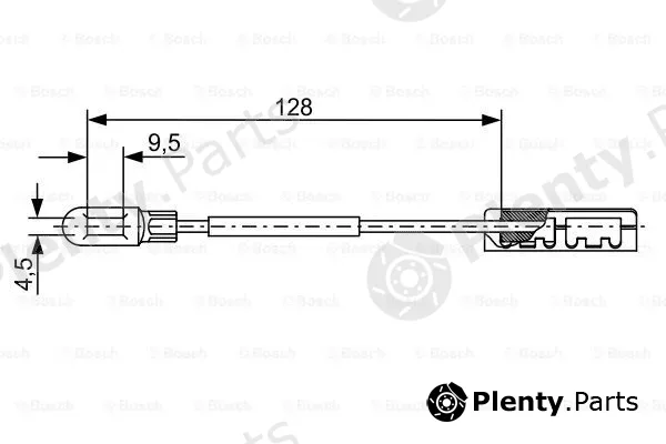 Bosch 1987482452 — Cable Pull, parking brake