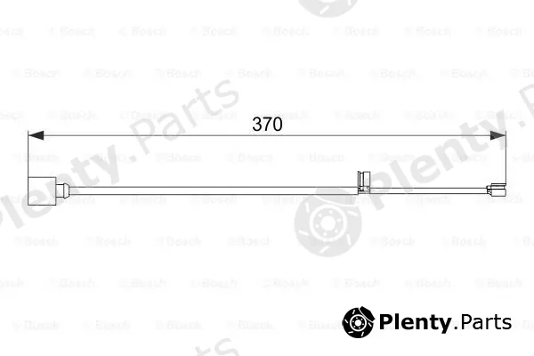 Bosch 1987474572 — Warning Contact, brake pad wear