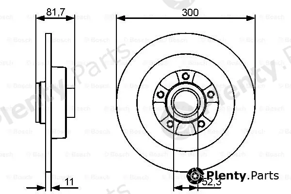 Bosch 0986479446 — Brake Disc