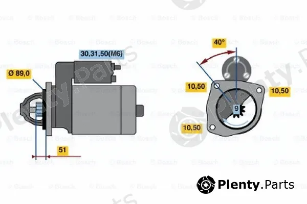 Bosch 0001368045 — Starter
