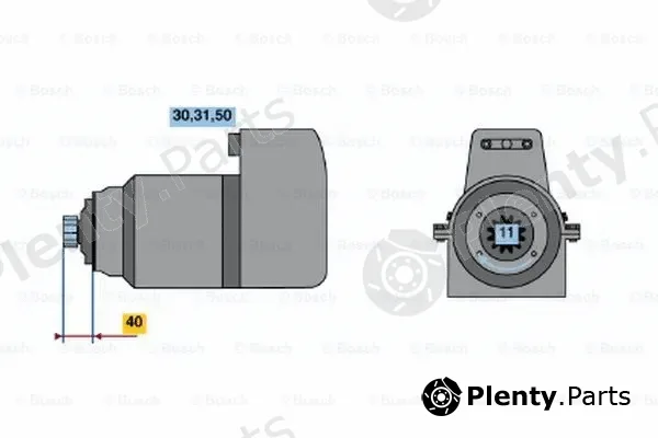 Bosch 0001417031 — Starter