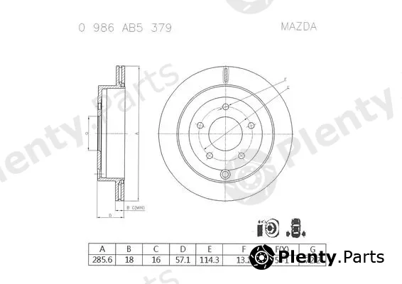 Bosch 0986AB5379 — Brake Disc