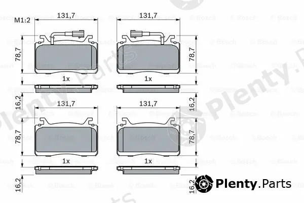 Bosch 0986424851 — Brake Pad Set, disc brake